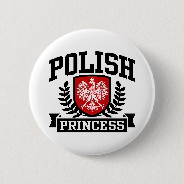 Badge Rond 5 Cm Princesse polonaise (Devant)