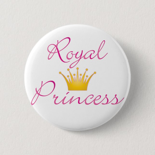 Badge Rond 5 Cm Princesse royale (Devant)