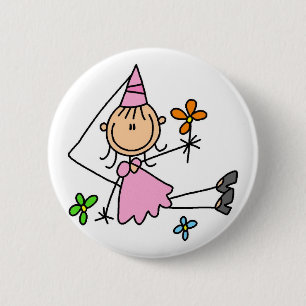 Badge Rond 5 Cm Princesse royale rose Button