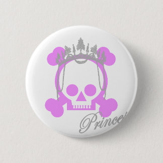 Badge Rond 5 Cm Princesse Skull