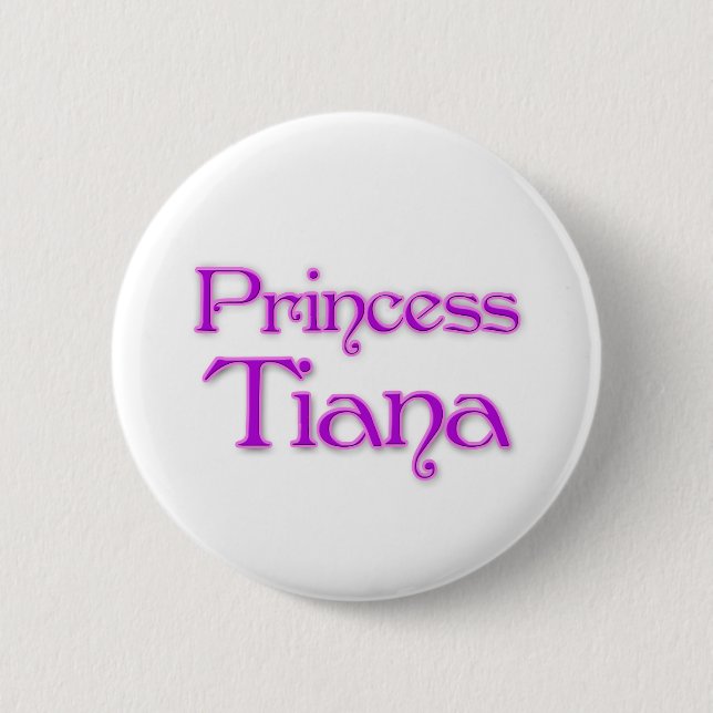 Badge Rond 5 Cm Princesse Tiana (Devant)