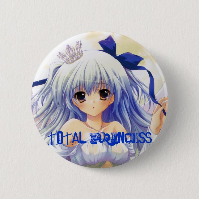 Badge Rond 5 Cm Princesse totale Button (Devant)