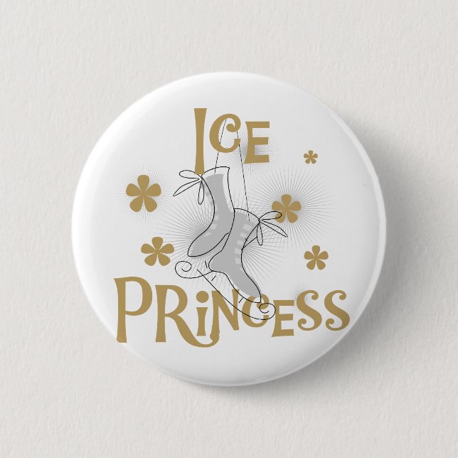 Badge Rond 5 Cm Princesse Tshirts et cadeaux de glace (Devant)