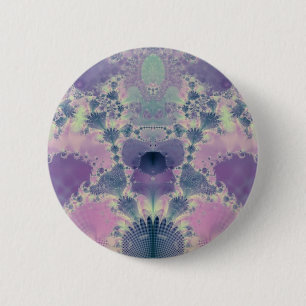 Badge Rond 5 Cm Printemps Violet