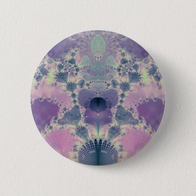 Badge Rond 5 Cm Printemps Violet (Devant)