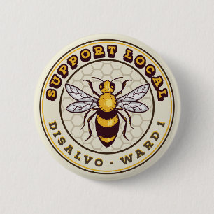 Badge Rond 5 Cm Prise en charge de la broche locale