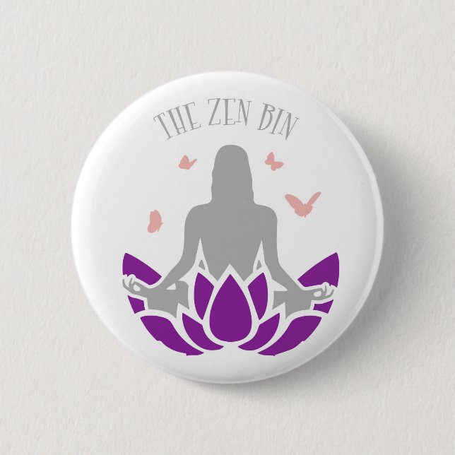 Badge Rond 5 Cm Prise Zen Bin Pop (Devant)