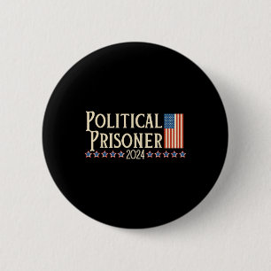 Badge Rond 5 Cm Prisonnier 2024 Vote Trump 5 novembre Drapeau amér