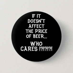 Badge Rond 5 Cm Prix de bière - noir