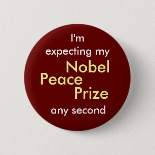 Badge Rond 5 Cm Prix de paix Nobel