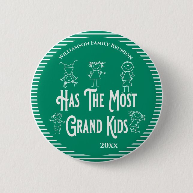 Badge Rond 5 Cm Prix des grands-parents de la Réunion Les plus gra (Devant)