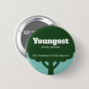 Badge Rond 5 Cm Prix du plus jeune membre de la famille pour la ré