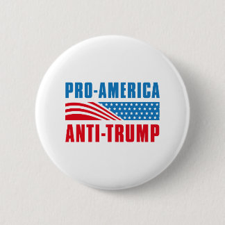 Badge Rond 5 Cm Pro-America Anti-Trump