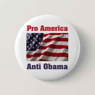 Badge Rond 5 Cm Pro bouton de l'Amérique
