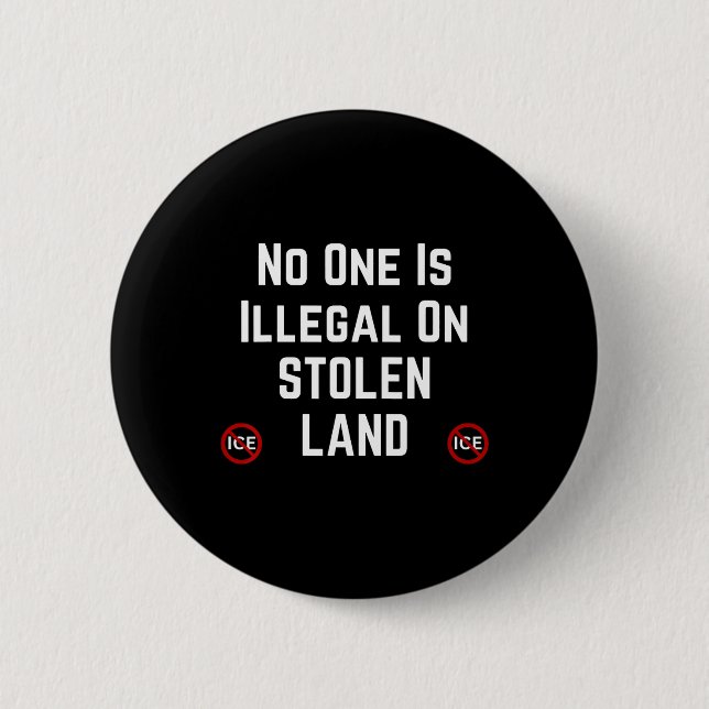 Badge Rond 5 Cm Pro immigrant anti Ice anti-discrimination anti Tr (Devant)
