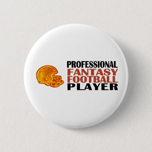 Badge Rond 5 Cm Pro joueur de football d'imaginaire