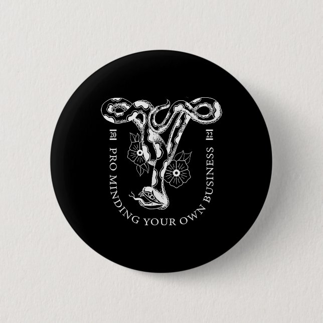 Badge Rond 5 Cm Pro Minding Your Prown Business 2022 (Devant)