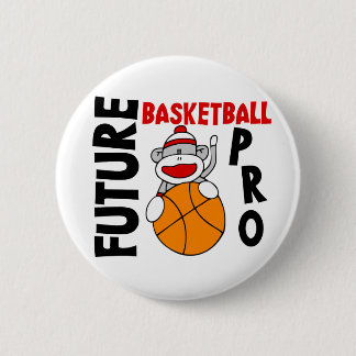 Badge Rond 5 Cm Pro singe de chaussette de futur basket-ball