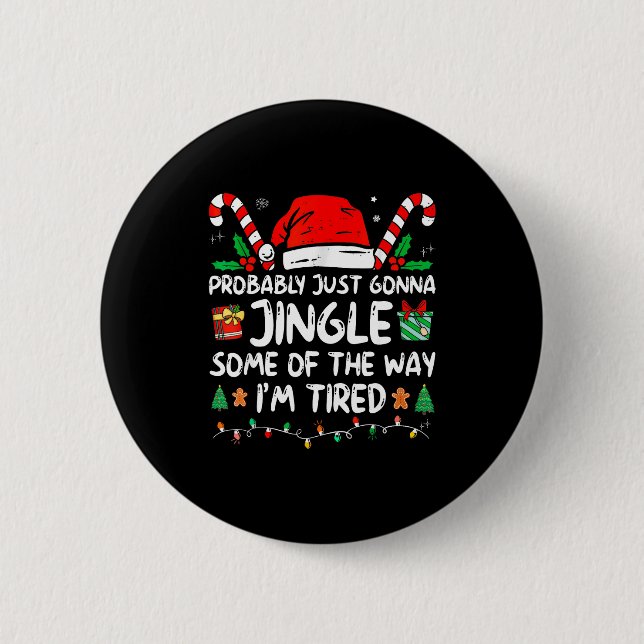 Badge Rond 5 Cm Probablement juste en train de tinter un peu comme (Devant)