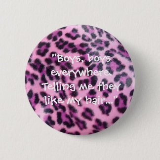 Badge Rond 5 Cm "Problème bouton dans Moshpit"