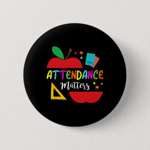 Badge Rond 5 Cm Problèmes de présence Professeur Pomme Cadeau pour