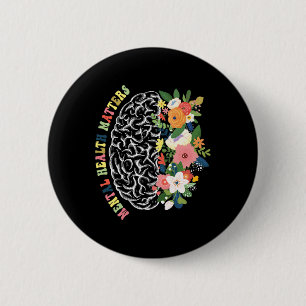 Badge Rond 5 Cm Problèmes de santé Amateurs de Plantes Sensibilisa
