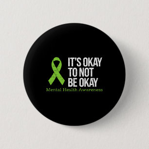 Badge Rond 5 Cm Problèmes de santé mentale Maladie du cerveau Sant