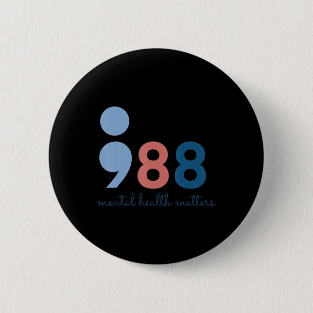 Badge Rond 5 Cm Problèmes de santé mentale Sensibilisation à la pr (Devant)