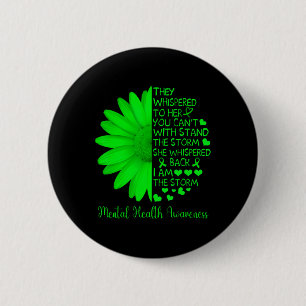 Badge Rond 5 Cm Problèmes De Sensibilisation À La Santé Mentale To