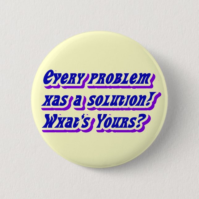 Badge Rond 5 Cm Problems & Solution_Button (Devant)