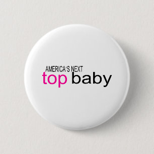 Badge Rond 5 Cm Prochain bébé supérieur des Amériques