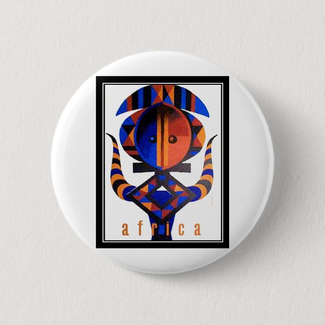 Badge Rond 5 Cm Produits d'Afrique (Devant)