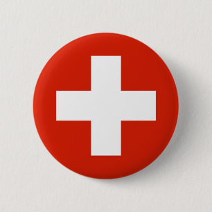 Badge Rond 5 Cm Produits de drapeau de la Suisse