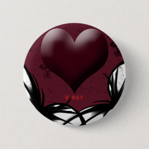 Badge Rond 5 Cm Produits de la Saint-Valentin gothiques
