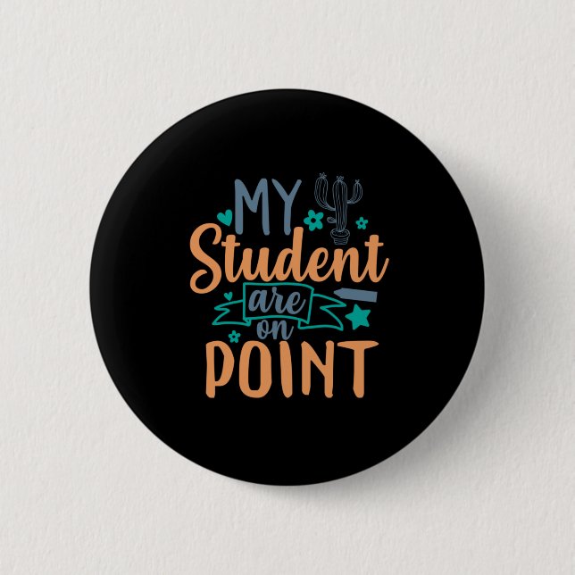 Badge Rond 5 Cm Prof Art Mes Élèves Sont Au Top (Devant)