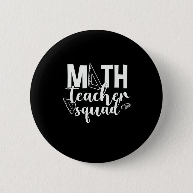 Badge Rond 5 Cm Prof de maths Prof de maths Squad (Devant)