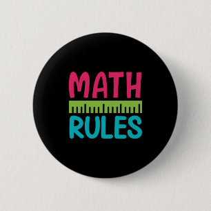 Badge Rond 5 Cm Professeur Cadeaux   Règles mathématiques