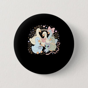 Badge Rond 5 Cm Professeur Club Professeur Drôle Oie Idiote