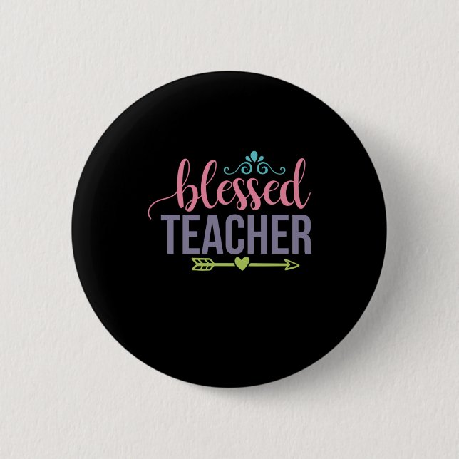 Badge Rond 5 Cm Professeur d'art béni enseignant (Devant)