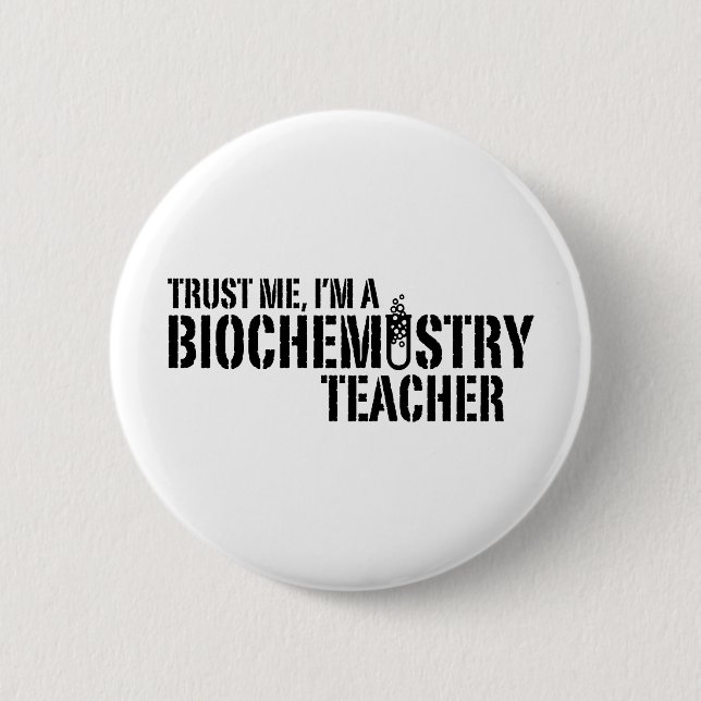 Badge Rond 5 Cm Professeur de biochimie (Devant)