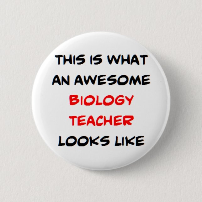 Badge Rond 5 Cm professeur de biologie, génial (Devant)