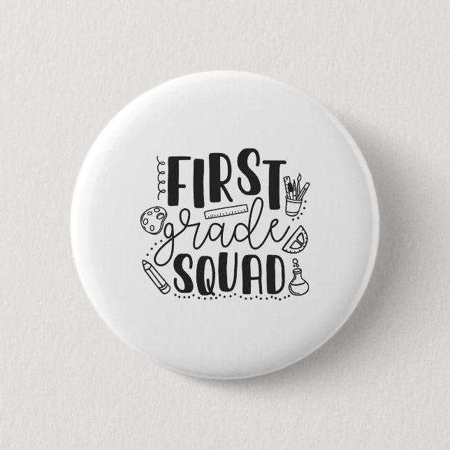 Badge Rond 5 Cm Professeur de brigade de première année (Devant)