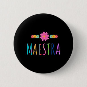 Badge Rond 5 Cm Professeur de espagnol mexicain Cinco De Mayo Dos