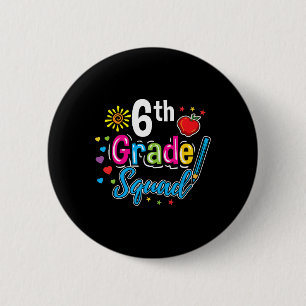Badge Rond 5 Cm Professeur de groupe de 6e année Ck à l'école
