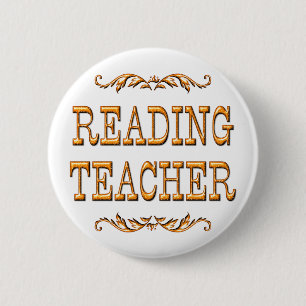 Badge Rond 5 Cm Professeur de lecture