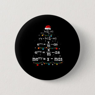 Badge Rond 5 Cm Professeur de mathématiques à Noël Math Joyeux Noë
