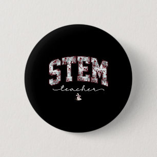 Badge Rond 5 Cm Professeur de mathématiques d'ingénierie de techno