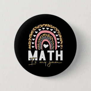 Badge Rond 5 Cm Professeur de mathématiques - Math is My Jam Retou