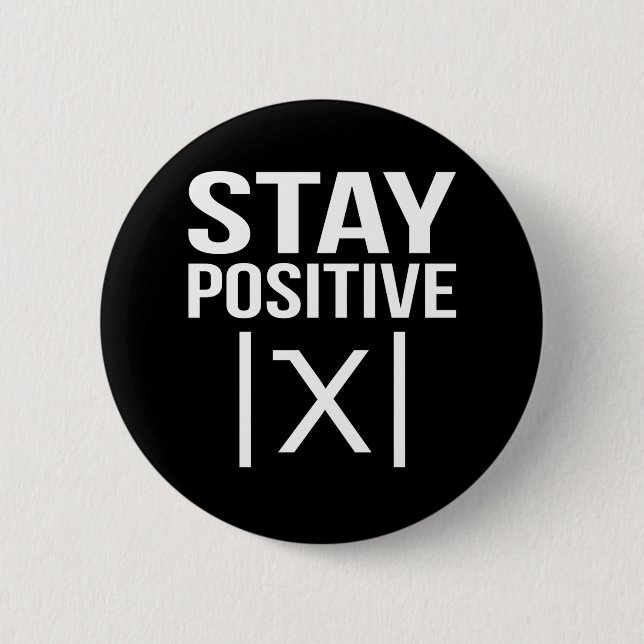 Badge Rond 5 Cm Professeur de mathématiques positif Mathématiques  (Devant)