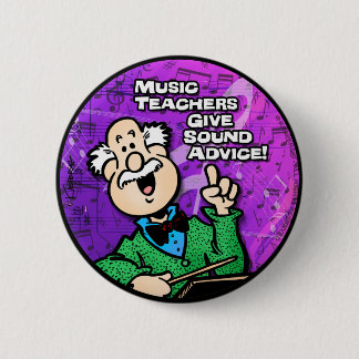 Badge Rond 5 Cm Professeur de musique